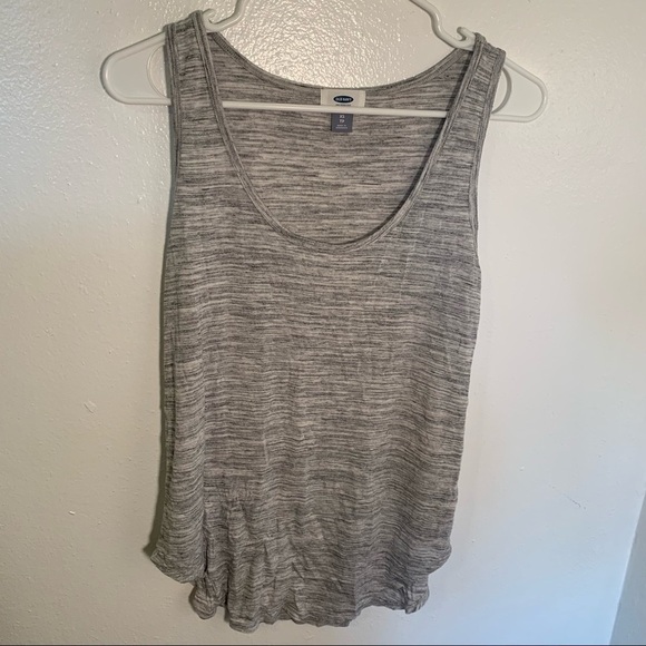 Old Navy Scoop Neck Swing Tank Top Heather Gray - Picture 2 of 7